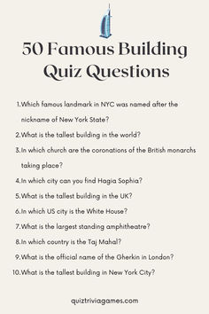 the 50 famous building quiz questions