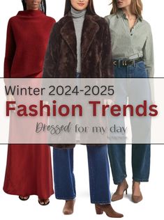 Winter Fashion Trends 2024-2025 - Dressed for My Day Fashion Trends Winter, Trends 2024, Shopping Hacks, Winter Fashion, Fashion Clothing, Fashion Outfits, Fashion Trends, Clothes