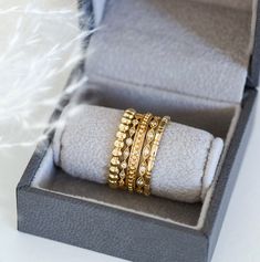 Meet My True Love, as in, "It's the holiday season, and I'm hoping that My True Love will be sending me five golden rings". This curated ring stack is our own Sethi selects of the five golden rings that celebrate the virtues of gold with a pop of dimension and sparkling white diamonds. And who knows? My True Love could very well be me. 18K Yellow Gold BrilliantCut White Diamonds Stack Width: 8.5mm Timeless Gold Stackable Rings As Gift, Luxury Stackable Rings With Rose Cut Diamonds For Gift, Luxury Gold Stackable Half Eternity Rings, Luxury Half Eternity Stackable Rings Gift, Stackable Diamond Bands For Gifts, Luxury Gold Bands As Gift, Luxury Bezelled Eternity Band As Gift, Timeless Stackable Gold Diamond Ring, Timeless Gold Stackable Rings With Rose Cut Diamonds