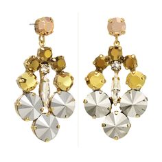 The Leonie Earrings are the perfect finishing touch to any look! Their shimmering gold plated brass base and high quality crystals will have heads turning from day to night. And, if you needed any more convincing, these 2" beauties were crafted in Canada with love! Secret Sale, Day To Night, To Night, With Love, Turning, Gold Plate, Plating, Brass, Turn Ons