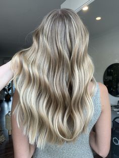 #blonde #balayage #blondebalayage #blondehair Cool Blonde Hair Colour, Hair Color Blonde Highlights, Strawberry Blonde Hair Color, Cool Blonde Hair, Strawberry Blonde Hair, Cool Blonde, Hair Color Highlights