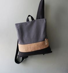 Handmade Black Backpack For Travel, Handmade Black Travel Backpack, Handmade Black Canvas Bag For Everyday, Black Handmade Canvas Bag For Everyday Use, Everyday Black Handmade Canvas Bag, Black Cotton Backpack For Everyday Use, Black Backpack For Everyday Summer Use, Black Summer Backpack For Everyday Use, Eco-friendly Black Shoulder Bag For School