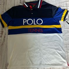 Polo Ralph Lauren Men’s Performance Big & Tall Navy Tennis Polo Shirt Size 2xb / 2tg Retail $125 Navy Sporty Shirt With Polo Collar, Sporty Navy Shirt With Polo Collar, Blue Ralph Lauren Polo Shirt, White Ralph Lauren T-shirt With Graphic Print, Ralph Lauren Fitted White T-shirt, Ralph Lauren Blue Relaxed Fit Shirt, Blue Cotton Ralph Lauren Polo Shirt, Fitted White Ralph Lauren T-shirt, White Fitted Ralph Lauren T-shirt