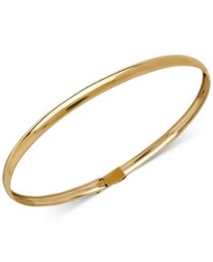 Adjustable 14k Gold Bangle Bracelet, Classic Adjustable Hoop Bracelets, Adjustable 14k Gold Bangle, Fine Jewelry, Adjustable Round Band Bracelet For Gift, Adjustable Flexible Yellow Gold Bangle, Adjustable Yellow Gold Flexible Bangle, Hoop Bracelet With Polished Finish As A Gift, Flexible Gold Bracelet In Fine Jewelry Style, Stackable 14k Gold Bracelets With Round Band