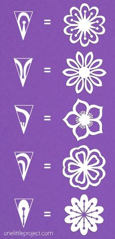 an image of different shapes on a purple background