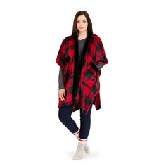 65423.ECZ.11 Afternoon Nap, Knitted Throws, Red And Black Plaid, Buffalo Check, Sherpa Lined, Black Plaid, Womens Plaid, Knit Patterns, Movie Night