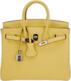 Elegant Yellow Bag With Branded Hardware, Elegant Yellow Bags With Branded Hardware, Elegant Yellow Bag With Detachable Strap, Elegant Yellow Bag With Gold-tone Hardware, Elegant Yellow Bag With Silver-tone Hardware, Elegant Yellow Bags With Silver-tone Hardware, Elegant Yellow Satchel Bag, Luxury Yellow Bags With Silver-tone Hardware, Luxury Yellow Bag With Palladium Hardware