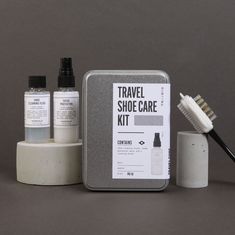 100% Natural - Made in the UK - For exact up to date ingredients please check the packaging. 50ml Shoe Cleaning Fluid, 50ml Suede Protector and Cleaning Brush. Cleaning Sneakers, Shoe Cleaning, Shoe Care Kit, How To Clean Suede, Stocking Stuffers For Kids, Spa Essentials, Care Kit, Travel Shoes, Gifts For Wine Lovers