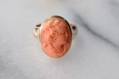 Ring Maker, Aquamarine Ring Vintage, Diamond Charm Necklace, Gold Baroque, Cameo Jewelry, Coral Ring, Gold Locket, Carved Shell, Gold Ring Sets