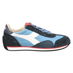 Equipe is the perfect example of the skills and know-how in the Diadora Heritage line. $139.95 Lace Up Sneakers, Blue Sneakers, Blue Shoes, Casual Sneakers, Blue Man, Casual Shoes, Athletic Shoes, Men's Shoes, Shoes Sneakers