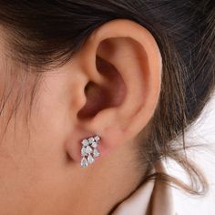 "Dive into the magical temptation of this stunning Earrings in attractive shape and design made of White Gold studded with Diamond. An essential ornament to add in your jewelry collection! ✧✧Welcome To Our Shop Spectrum Jewels India✧✧ 18K white Gold Diamond Stud Earrings, Handmade Studs, Dainty Women Studs, Classic Studs, Cluster Women Studs, Minimalist Studs, Wedding Gift ★PRODUCT SPECIFICATION★ * ITEM CODE - SEE-14648 * METAL - 18k White Gold * 18k White Gold Weight : 3.31 gm * GROSS WEIGHT - 3.53 gm Approx. * MAKING - Handmade ★MAIN STONE DETAILS★ * STONE NAME:- Diamond * STONE SHAPE:- Pear/Round * DIAMOND WEIGHT :- 1.11 Carat * AVERAGE DIAMOND CLARITY :- SI1-S2 * DIAMOND COLOR :- H-I * SETTING USED:- Prong * STONE COLOR:- White * STONE TREATMENT:- Natural ≫ FAQ below for more detail. ✦ Dainty Women, Gold Diamond Stud Earrings, Diamond Earrings Design, Gold Diamond Earrings Studs, Gold Diamond Studs, Minimalist Studs, Gift Product, Diamond Stud Earrings, Emerald Earrings