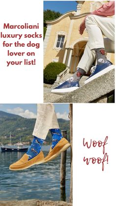 Woof woof. Give the dog lovers on your list a pair of Marcoliani luxury socks! #giftsforhim #socks #sockstyle #socksoftheday Fashion Socks, Mens Socks, The Dog, Gifts For Him, Milan, Dog Lovers, Socks