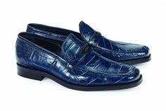 Mauri - 4692 Wonder Blue Alligator Body Loafer Skin: Alligator Style: 4692 Color: Wonder Blue This product is a ‘custom order’ provided by collaboration with Dudes Boutique & Mauri. Prior to sending this item to you, we will inspect it for quality purposes. Please allow an additional *2-3 Months* before receiving your item as it is specially made. Mauri is one of the trend setters left in the exotic skin business. As seen on TV & multiple celebrities Mauri brings not only fashion but hig Luxury Blue Slip-on Loafers, Luxury Blue Loafers For Semi-formal Occasions, Luxury Semi-formal Blue Loafers, Blue Moc Toe Loafers For Formal Occasions, Elegant Blue Moc Toe Loafers, Luxury Blue Loafers For Business, Luxury Blue Business Loafers, Blue Luxury Loafers For Galas, Luxury Blue Loafers For Galas