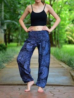 These beautifully crafted trousers are hand made in Thailand. They are constructed from 100% Super Soft Rayon material, that is both lightweight but strong & resilient.This style comes in 3 sizes with a fully elasticated waist designed to fit a broad range of waists, from 20 inches to 52 inches - see size chart for our Small / Medium, Large / X-Large and 2XL / 3XL sizes below.Our harem pants will make you feel like you're walking on air because they are constructed from lightweight, supersof Dashiki Shirt Mens, Womens Harem Pants, Plus Size Harem Pants, Kids Harem Pants, Maternity Trousers, Flatten Tummy, Cotton Harem Pants, Dashiki Shirt, Elephant Pants