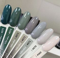 Plain Nail Color Ideas, Winter Nail Colors 2022 Gel, Basic Nails Short, Shades Of Green Nails, Basic Nails, Casual Nails, Fake Nail, Neutral Nails, Nature Tattoos