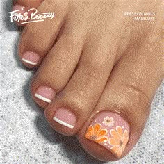 Click here to view more Fofosbeauty Press On Nails at lower price! Fofosbeauty--Press on nails 24 Pieces set 12 different sizes. Artificial nails design your own nails for weddings, parties, weekend dating, or special occasions. Acrylic nails art accessories design 24 pcs set full nail design nail tips with free nail sticker sheet and mini nail file. These tools can help you wear nails better, and the operation is easy and convenient for everyone. Clip-on nails have different sizes, you can choo French Toe Nails, Press On Toenails, Fake Toenails, Fake Nails Long, Pedicure Ideas, Summer Toe Nails, Summer Manicure, Toe Nail Designs, Toe Nail Art