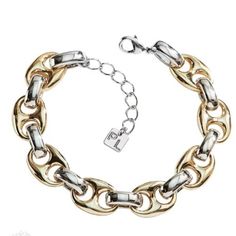 Park Lane "Turbo" Chain Link Bracelet, Gold/Silvertone, Beautiful! Reg. $120 Mixed Metal Interlocking Chain High Polished Gold & Silver Industrial Sleek Look Unisex Design Comes In A Signature Park Lane Box, Ready For Gift Giving Approx 7.5" Long With A 1" Extension Lobster Claw Clasp And Signature Pl Metal Tag. Lead And Nickel Free, Hypoallergenic From A Smoke Free, Pet Free Home Please See My Other Items For Sale. White Gold Metal Chain Bracelet, Silver Plated Metal Chain Bracelet, Gold-plated Link Bracelet With Adjustable Chain, Gold-tone Link Bracelet With Adjustable Chain, Gold-tone Jubilee Chain Link Bracelet, Gold-tone Chain Link Bracelet With Solid Links, Gold-tone Chain Link Jewelry With Polished Finish, Gold Stretch Bracelet, Park Lane Jewelry