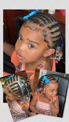 Braided Hairstyles For Baby Girl, One Year Old Braid Hairstyles, Braid Hairstyles For Toddler Girls Black, Toddler Braiding Hairstyles Girl, Black Baby Braids Hairstyles, Toddler Hair Braiding Styles, Lil Girl Hairstyles Braids Natural Hair, Black Baby Girl Hairstyles Braids