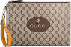 Gucci Pattern, Gucci Pouch, Gucci Gifts, Guccio Gucci, Leather Tag, Gucci Shoulder Bag, Gucci Leather, Yellow Leather, Gucci Wallet