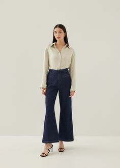 Buy Bradie Denim Flare Jeans @ Love, Bonito | Shop Women's Fashion Online | Love, Bonito INTL Jeans Love, Online Love, Love Bonito, Daughters Day, Denim Flare Jeans, Jumpsuit Skirt, Denim Flares, Dress Pant, Top Collection