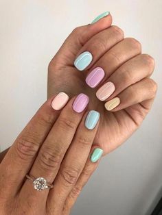 Pastel nails Ombre Nail Design, Nagellack Trends, Makeup Tip, Nail Art Designs Summer, Shellac Nails, Summer Nails Colors, Pastel Nails, Nail Art Summer