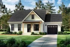 this is a computer rendering of these small house plans for the front of your home