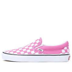 Vans Classic Slip-On 'Pink White' VN0A5JMHYOL (SNKR/Skate/Casual/Unisex/Low Top) Cute Vans, Vans Slip On, Buy Buy, Vans Classic Slip On, Vans Classic, Crazy Shoes, Shoe Obsession, Things To Buy, Low Top