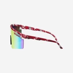 You've got it made in these shades. Kick back, relax, and support your squad in style with the Tampa Bay Buccaneers Floral Large Frame Sunglasses. Features Shield sunglasses with gradient lenses, the perfect look for every sunny day Floral, team-colored design on rim and temples so you can rep the team in style Printed wordmark team name display on upper corners of lens, in case there were any doubts where your allegiances lie Comfortable nose pad to keep you comfy on those extended afternoons o Casual Plastic Shield Sunglasses For Outdoor, Casual Red Sunglasses For Outdoor Activities, Casual Plastic Sunglasses For Outdoor Activities, Red Sunglasses For Summer Outdoor Activities, Red Tinted Shield Sunglasses For Outdoor Activities, Red Mirrored Sunglasses For Outdoor Activities, Red Polarized Sunglasses For Outdoor Activities, Casual Plastic Sunglasses For Sports, Casual Wayfarer Shield Sunglasses For Sports