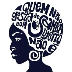 an african woman's head with words written in the shape of her head, on a white background