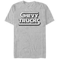 He'll love the look and feel of this Men's Chevy Trucks Logo Graphic Tee. FEATURES Crewneck Short SleevesFABRIC & CARE Cotton/Polyester Machine wash Imported Size: XS. Color: Athletic Heather. Gender: male. Age Group: adult. Material: Cotton Blend. Chevy Trucks, Ash Grey, Logo Graphic, Men Short Sleeve, Unisex T Shirt, Tshirt Print, Chevy, Printed Shirts, Short Sleeve Tee