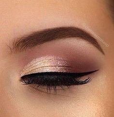 Rose Gold Makeup Looks, Quince Makeup, Wedding Makeup Ideas