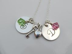 Key to My Heart Mother's Necklace Stamped with by AJewelryJunction, $46.00 Mothers Jewelry, Mother Jewelry, Key To My Heart, Mothers Necklace, My Heart, Key