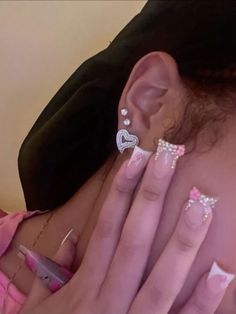 Xoxo Jewelry, Pretty Ear Piercings, Cute Piercings, Cute Acrylic Nail Designs