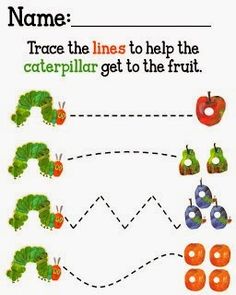 the very hungry caterpillar worksheet for children to learn how to count