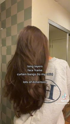 Subtle Layers With Curtain Bangs, Layered Hair Without Curtain Bangs, Armpit Length Haircut Wavy, Layered Hair What To Ask For, Pretty Layers For Long Hair, Layered Hair To Show Hairdresser, Layered Armpit Length Hair, Fluffy Curtain Bangs Long Hair, Long Layered Hair Without Styling