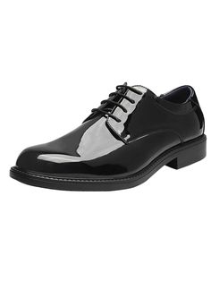 Negro  Collar   Liso Botas de Vestir Embellished Office Derby Shoes With Rubber Sole, Office Derby Shoes With Rubber Sole And Lace-up Design, Low-top Patent Leather Lace-up Shoes For Business, Patent Leather Lace-up Oxfords With Rubber Sole, Business Lace-up Low-top Synthetic Shoes, Lace-up Dress Shoes With Rubber Sole, Synthetic Leather Lace-up Shoes For Formal Occasions, Office Patent Leather Low-top Lace-up Shoes, Patent Leather Lace-up Shoes With Rubber Sole For Derby