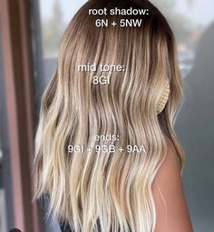 Golden Blonde Hair Shades Eq, Warm Blonde Formula Redken, Shades Eq Warm Blonde Formula, Warm Blonde Toner Formula, Reverse Balayage Formula, Warm Blonde Formula, Redken Blonde Formula Shades, Foilyage Hair Blonde, Warm Blonde Shades Eq Formula