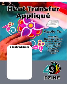 an advertisement for heat transferer applique