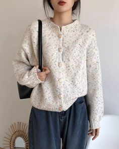 Providing warmth and comfort while maintaining a stylish appearance  	 Perfect for layering over various outfits  	 Includes functional buttons for easy closure  	 Enhances your entire look Fashion Chingu, White Confetti, Your Touch, Zip Cardigan, Short Cardigan, Patterned Cardigans, White Quilt, Short Sleeve Cardigan, V Neck Cardigan