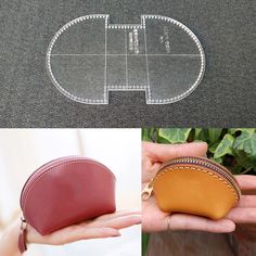 the purse is designed to look like it has been cut out and put in place