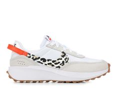 Women's Nike Waffle Debut Sneakers Nike Waffle Debut, White Cheetah Print, Nike Air Max Excee, Nike Branding, Nike Waffle, Fashionable Clothes, Nike Sneakers Women, Cute Sneakers, Womens Athletic Shoes