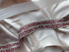 This handmade peace is made of very beautiful and high quality material, very shiny  With satin band. - lent of sash : costume  - lace width: 1.3 - color: silver , pink -Shipping: 1 -3 business days  . . Feel free to ask you questions. Thanks for your support ❤️ Prom Sash, Sparkling Dress, Wedding Belt, Wedding Sash Belt, Wedding Sash, Bridal Sash, Wedding Belts, Sparkle Dress, Dress Belt