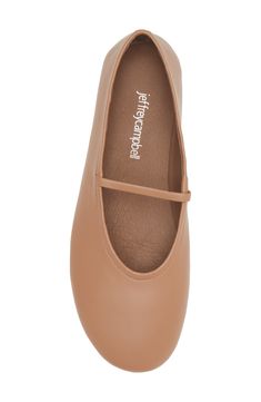 Soft leather lines this elegant ballet flat featuring a single midfoot strap arcing across the minimalist silhouette. Synthetic upper/leather lining/synthetic sole Imported Leather Mary Jane Ballet Flats, Classic Leather Ballet Flats With Ankle Strap, Classic Leather Ankle Strap Ballet Flats, Leather Ballet Flats With Heel Strap For Spring, Spring Ballet Flats With Leather Lining, Leather Lined Closed Toe Ballet Flats For Spring, Leather-lined Closed Toe Ballet Flats For Spring, Spring Leather Lined Closed Toe Ballet Flats, Leather Ballet Flats With Heel Strap And Almond Toe