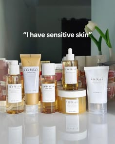 Products good for your sensitive skin #skincarrdaily #skincare #skincareproducts #koreanskincare #koreanproducts #sensitive Best Face Products Skincare, Skincare Sensitive Skin, Sensitive Skin Care Routine, Sensitive Skincare, Skincare For Sensitive Skin, Skin Care Benefits, Basic Skin Care Routine