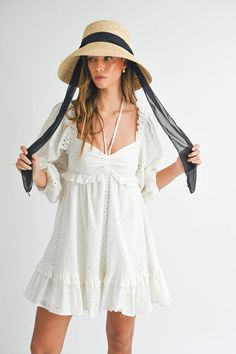 White Eyelet Lace Midi Dress | Evercado Fearfully Wonderfully Made, White Eyelet Dress, Quality Dresses, Eyelet Dress, Lace Midi, Puffed Sleeves Dress, White Eyelet, Eyelet Lace, Lace Midi Dress