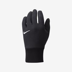 Brushed Phoenix Fleece helps keep your hands toasty when temperatures start to dip. Touchscreen-compatible thumb and forefinger let you use your phone without needing to remove the glove. Nike Phoenix Fleece, Gloves Black, Women Lifestyle, Phoenix, Dip, Gloves, Women Accessories, Nike, Black