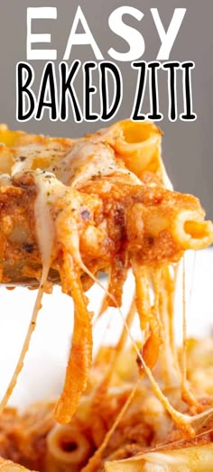 this is an easy baked ziti recipe