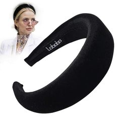 PRICES MAY VARY. PACKAGE INCLUDE: 1PC of Black Velvet Padded Headbands for Women  DURABLE MATERIAL: The Cover of Headbands was made of soft velvet with padded inside . The base of headband was made of shape memory elastic plastic, it even can be press into 180 degree then back to intial shape. It is super comfortable never hurt behind the ears like most headbands even you wear whole day in thick hair.  FASHIONABLE STYLE>: The New Design of velvet Headbands for women makes you look more fashio Light Academia Outfits Aesthetic, Velvet Headbands, Trendy Headbands, Pony Style, Padded Headband, Hair Band For Girl, Velvet Hair, Black Headband, Velvet Headband