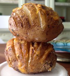 two pieces of bread stacked on top of each other