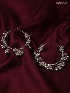 Trendy Jewellery, Bali Earrings, Anklet Designs, Pretty Jewelry Necklaces, Earrings For Girls, Indian Jewelry Sets, Silver Fabric